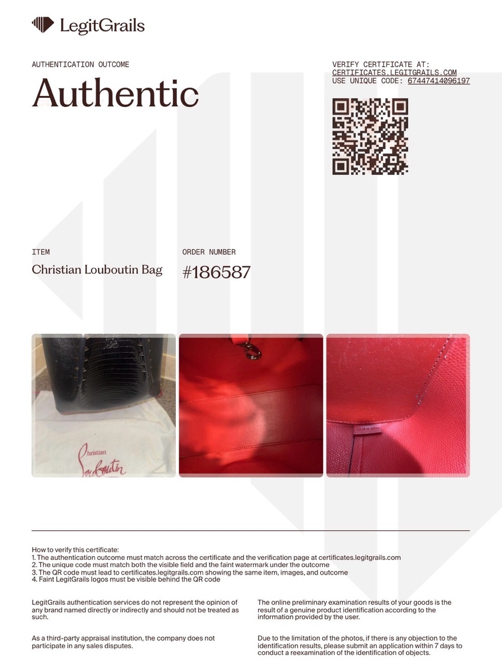 Christian Louboutin cabarock Black Leather Tote with COA - Picture 2 of 10